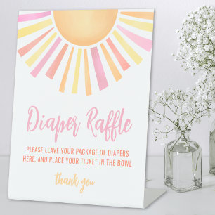 Expositor En L Rayo Pequeño De Sunshine Baby Shower Diaper Raffle