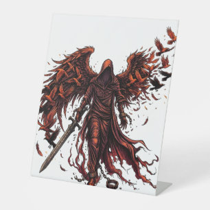 Expositor En L Reaper Alado Oscuro Ascendiendo Fantasía Gótica
