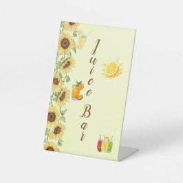 Expositor En L Recepción de boda con barra de jugo de girasol rom
