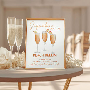 Expositor En L Receta de cóctel signature Peach Bellini