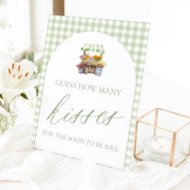 Expositor En L Recién salido del mercado Adivina cuántos besos Le