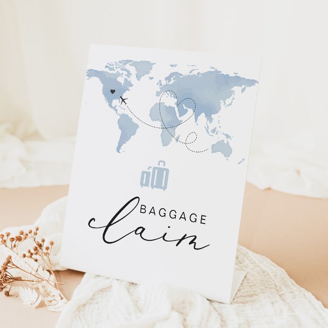 Expositor En L Reclamación de equipaje con tema de viajes de colo (Subido por el creador)