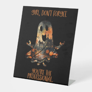 Expositor En L Recordatorio Profesional con Humor Fantasma de Hal