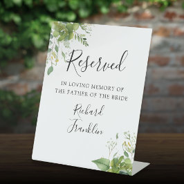 Expositor En L Recuerdo floral de vegetación reservado para boda