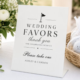 Expositor En L Recuerdos de Boda de Golf Por Favor Tome Uno