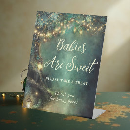 Expositor En L Recuerdos para Baby Shower Faroles Bosque Encantad