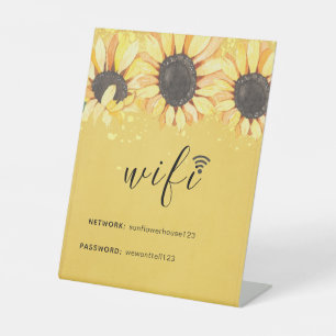 Expositor En L Red de girasol ruso WiFi contraseña Pedestal Si