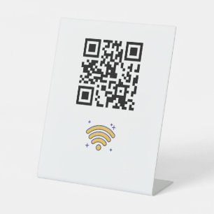 Expositor En L Red inalámbrica de marca personalizado Código QR m