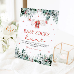 Expositor En L Red Santa Gender Neutral Baby Socks Baby Shower