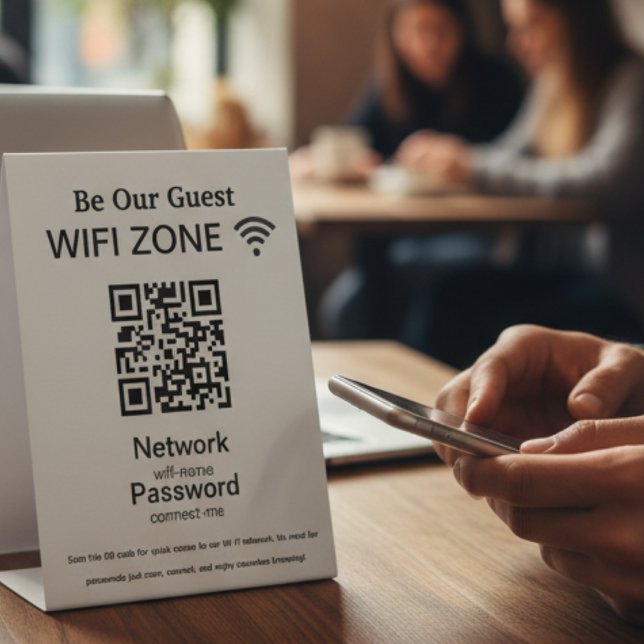 Expositor En L Red Wifi | Código QR de Internet para Conectar (Subido por el creador)
