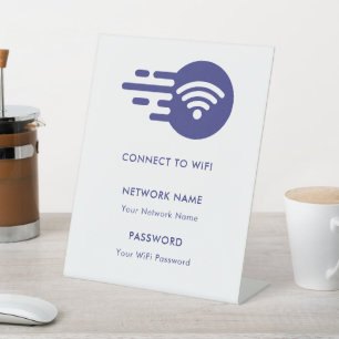 Expositor En L Red WiFi de marca personalizado Connect White mode