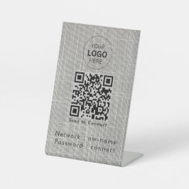 Expositor En L Red WiFi | Escanea Código QR para Conectar a Inter