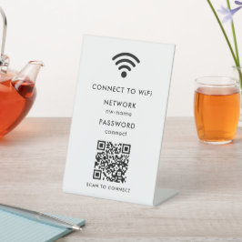 Expositor En L Red WiFi | Escanea Código QR para Conectar a Inter