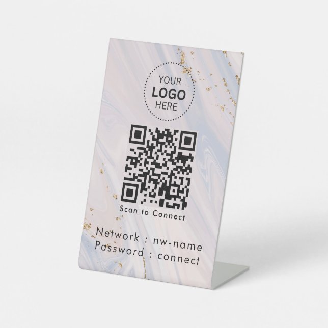 Expositor En L Red WiFi | Escanea Código QR para Conectar a Inter (Anverso)