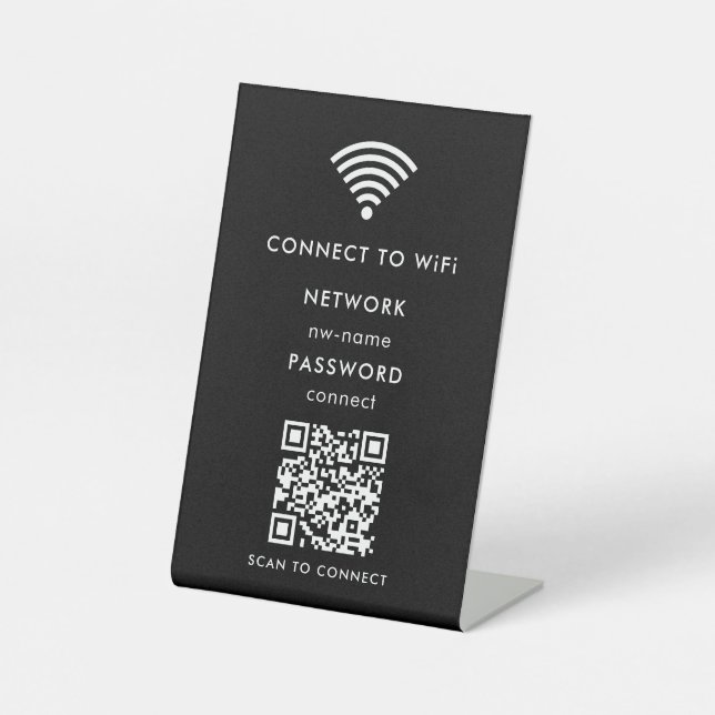 Expositor En L Red WiFi | Escanea Código QR para Conectar a Inter (Anverso)