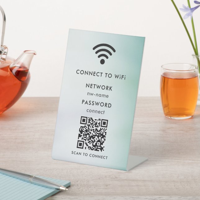 Expositor En L Red WiFi | Escanear código QR para conectarse a In (In Situ)