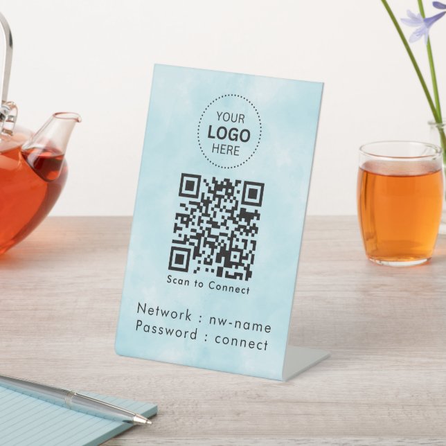 Expositor En L Red WiFi | Escanear código QR para conectarse a In (In Situ)