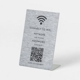 Expositor En L Red WiFi | Escanear código QR para conectarse a In