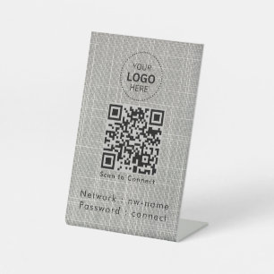 Expositor En L Red WiFi Escanear código QR para conectarse a In