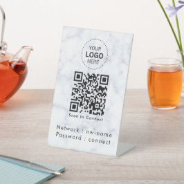 Expositor En L Red WiFi | Escanear código QR para conectarse a In