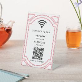Expositor En L Red WiFi | Escanear código QR para conectarse a In