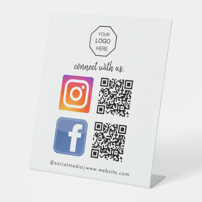 Expositor En L Redes sociales | Contáctanos | QR Code Black Busin (Anverso)