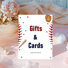 Expositor En L Regalo de béisbol y tarjeta Cumpleaños Baby Shower