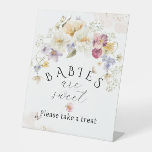 Expositor En L Regalo de flor silvestre de sangre Rústico de Baby