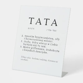 Expositor En L Regalo de papá polaco - definición de TATA