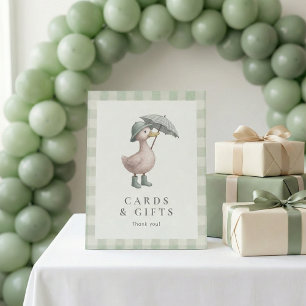 Expositor En L Regalo de Pato Mesa de Cumpleaños de Bebé Parte Su