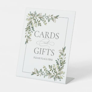 Expositor En L Regalo del Boda verde del sabio botánico Eucalyptu