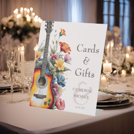 Expositor En L Regalos de Boda Musicales Guitarra Wildflower Ampe