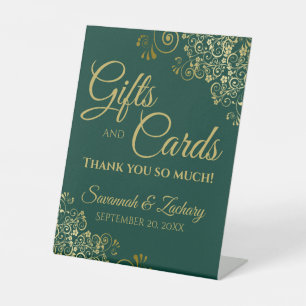 Expositor En L Regalos de bodas y tarjetas de visita gracias Esme