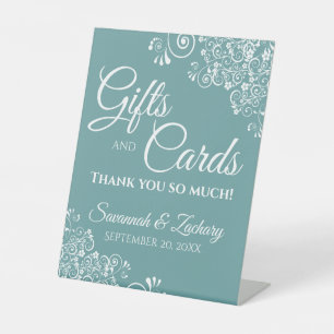 Expositor En L Regalos de bodas y tarjetas Fragmentos de encaje b