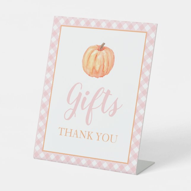 Expositor En L Regalos de cumpleaños de otoño rosa pastelito cala (Anverso)