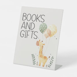 Expositor En L Regalos de libros de Baby Shower de animales de cr