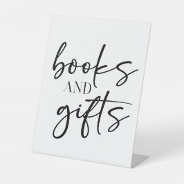 Expositor En L Regalos de Libros para Baby Shower con Letra Moder