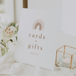 Expositor En L Regalos de tarjetas Baby Shower arcoiris del Chica