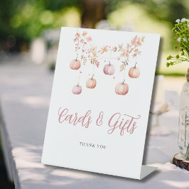 Expositor En L Regalos de tarjetas Baby Shower Chica de calabaza 