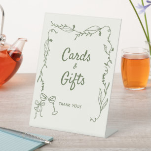 Expositor En L Regalos de tarjetas brillantes dibujadas por la ma
