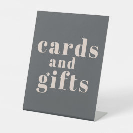 Expositor En L Regalos de tarjetas de Baby Shower para la tipogra