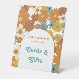 Expositor En L Regalos de tarjetas de Boda de arco de los años 70