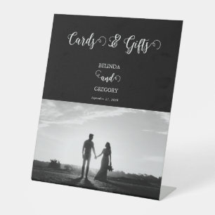 Expositor En L Regalos de tarjetas de matrimonio de fotos con gui