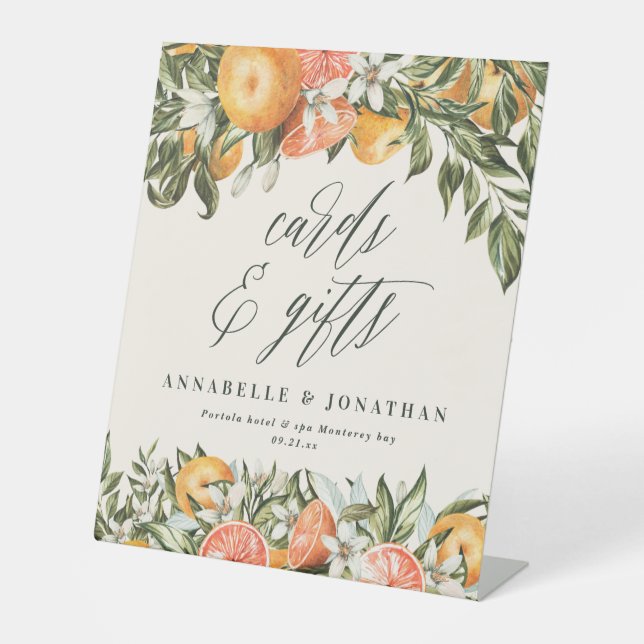 Expositor En L Regalos de tarjetas rústicas botánicas modernas de (Anverso)