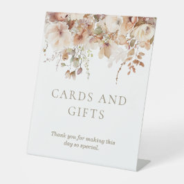 Expositor En L Regalos Elegantes de Ducha Neutral Floral Bridal