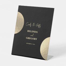 Expositor En L Regalos modernos de tarjetas de bodas de negro y o