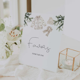 Expositor En L Regalos para Baby Shower Baby It's Cold Outside