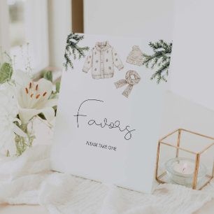 Expositor En L Regalos para Baby Shower Baby It's Cold Outside
