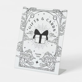 Expositor En L Regalos y tarjetas Baby Shower Black & White Tarot