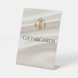 Expositor En L Regalos y tarjetas de boda modernos Sign